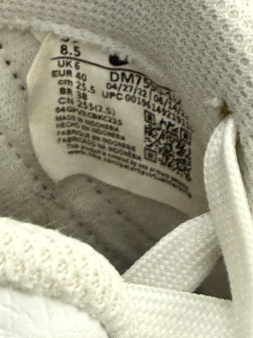 Nike Court Legacy Lift White Black Women Casual Platform Shoes Size 8.5 - Picture 8 of 8